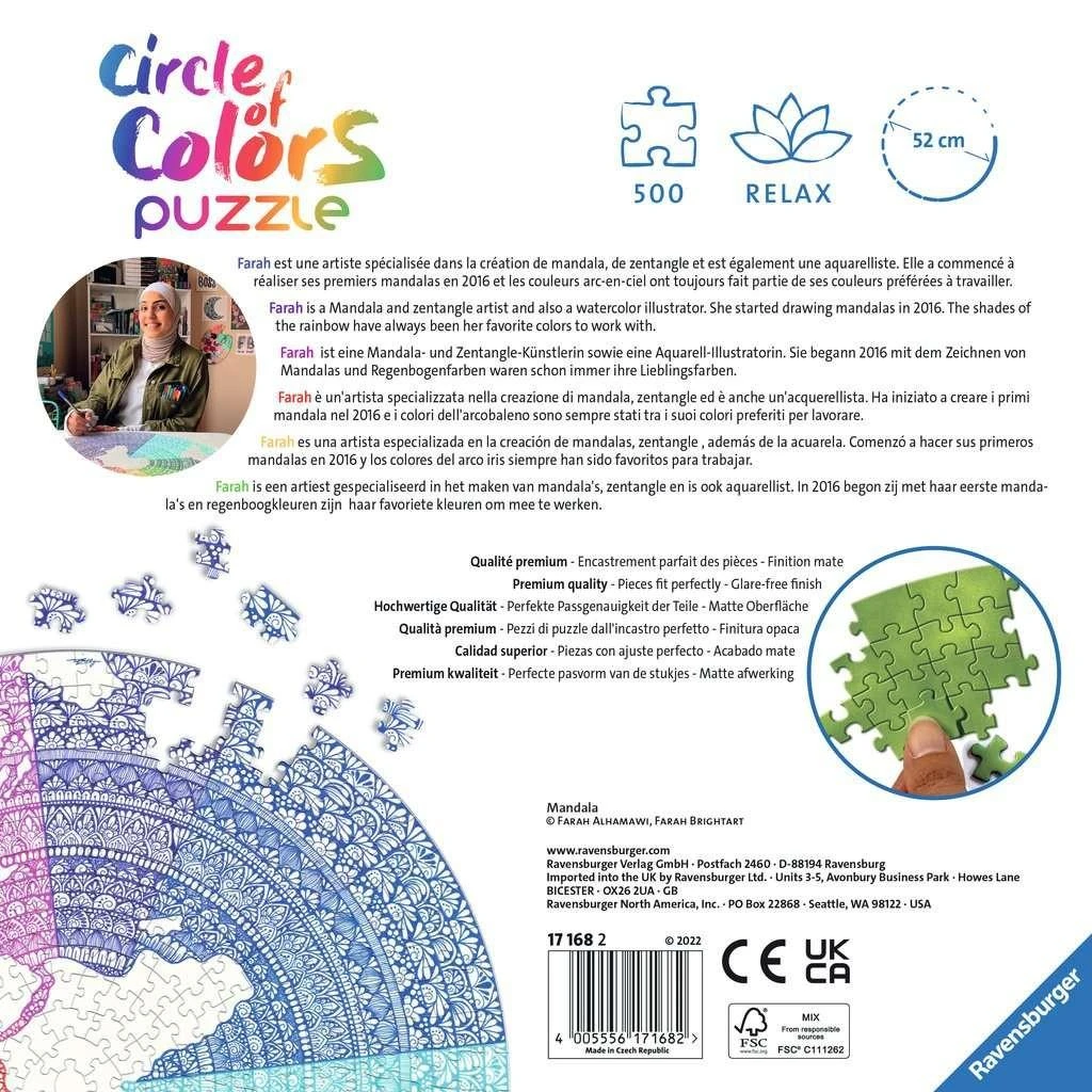 Ravensburger Dėlionė 500 vnt. - Mandala