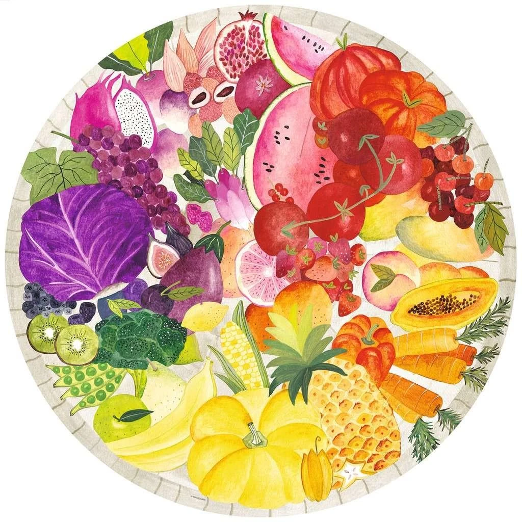 Ravensburger Dėlionė 500 vnt. - Vaisiai ir daržovės aprašymas - Prekės nuotrauka