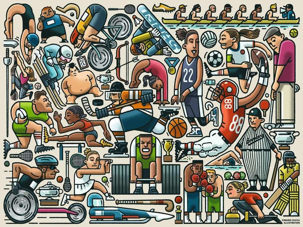 Ravensburger Dėlionė 750 vnt. - Atletai aprašymas - Prekės nuotrauka