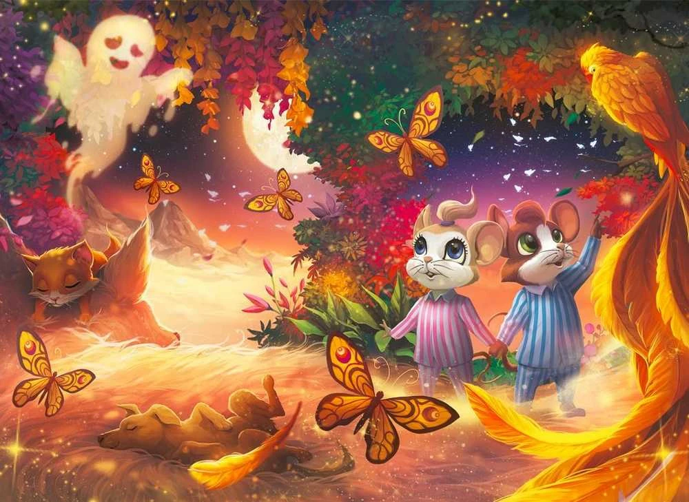 Ravensburger Dėlionė 300 vnt. - Musse & Helium aprašymas - Prekės nuotrauka