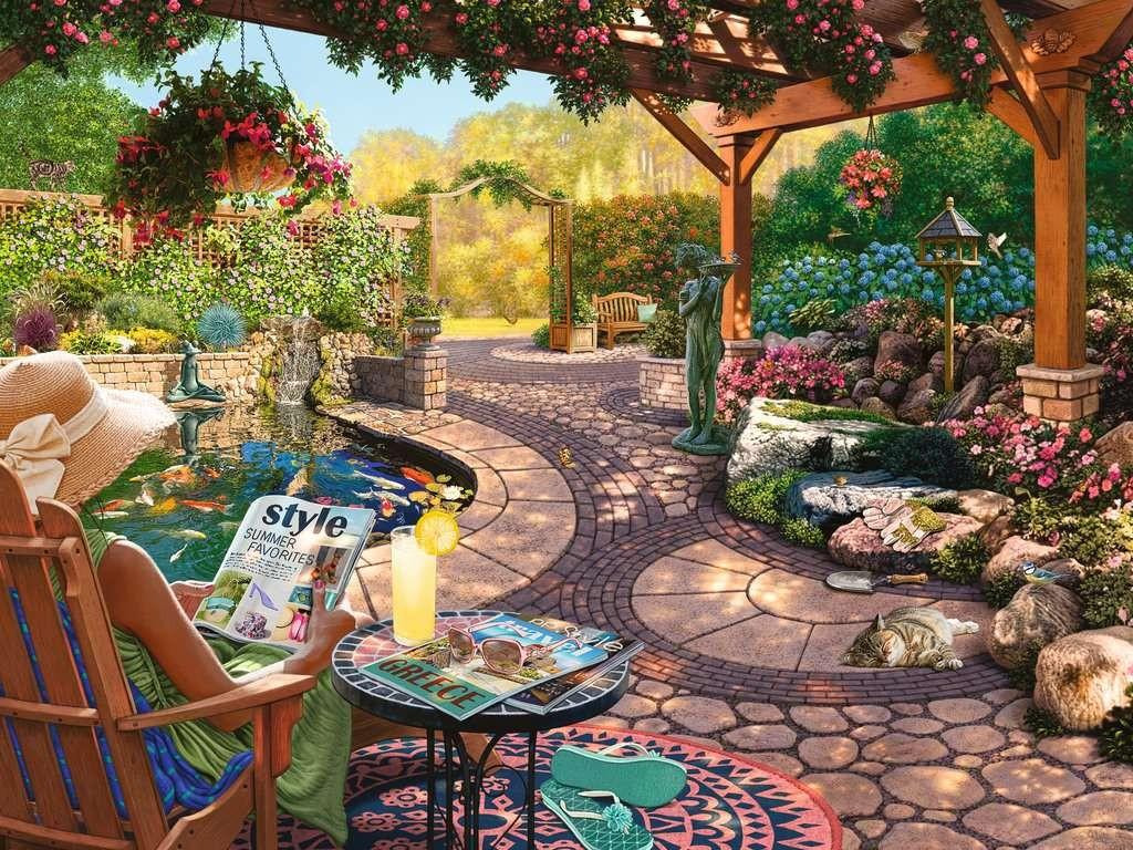 Ravensburger Dėlionė 750 vnt. - Gražus kiemelis aprašymas - Prekės nuotrauka