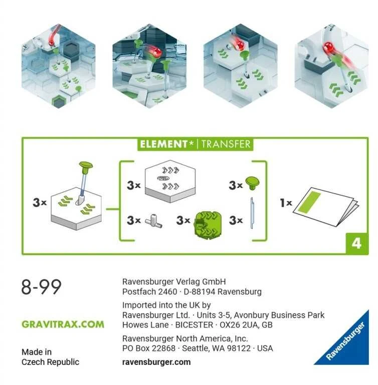 Ravensburger GraviTrax perkėlimo rinkinio priedas 22422
