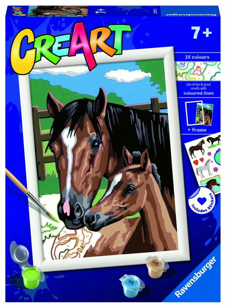 Ravensburger Rankdarbių rinkinys tapybai su arkliu ir katėmis