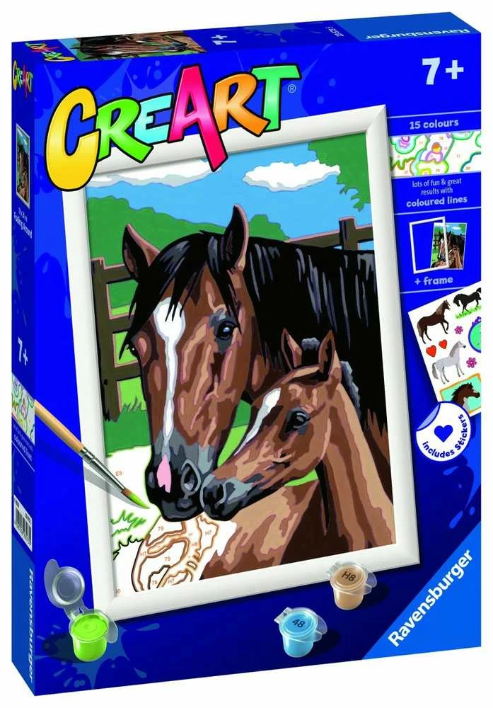 Ravensburger Rankdarbių rinkinys tapybai su arkliu ir katėmis