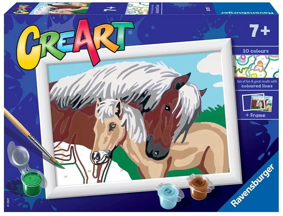 Ravensburger CreArt vaikams: Koniki