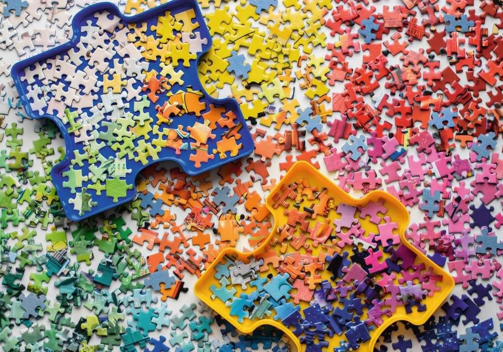 Ravensburger Dėlionė 1000 vnt. - Spalvingos dėlionės dalys aprašymas - Prekės nuotrauka
