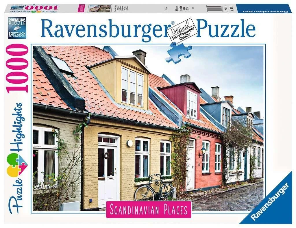 Ravensburger Dėlionė 1000 vnt. - Skandinavijos miestas aprašymas - Prekės nuotrauka