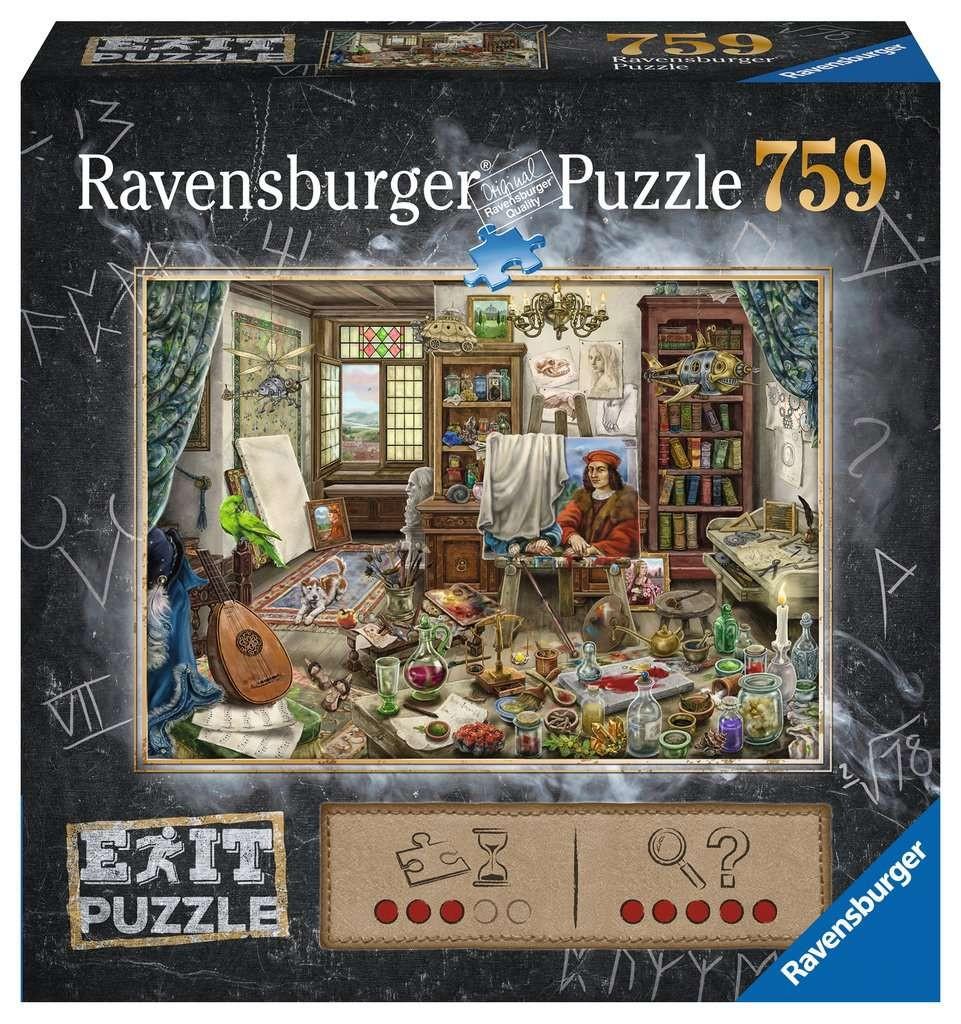 Ravensburger EXIT Dėlionė 759 vnt. - Menų studija aprašymas - Prekės nuotrauka