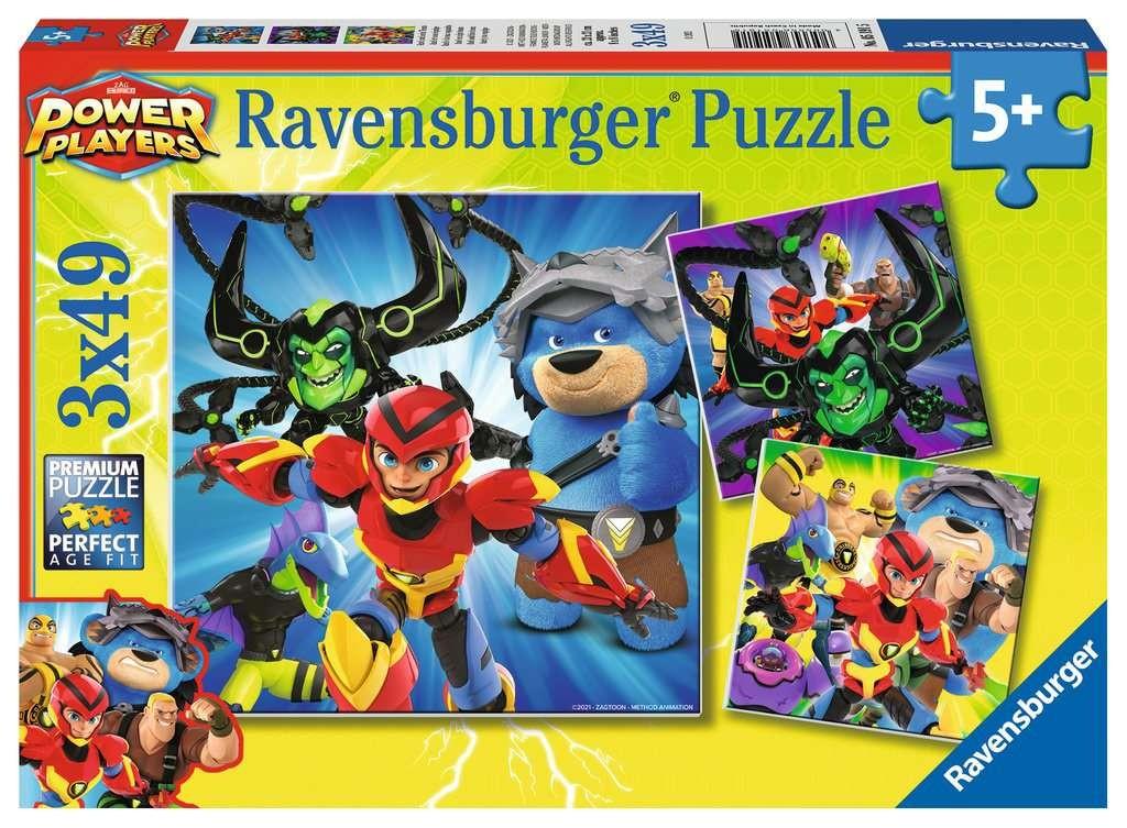 Ravensburger Dėlionė 3x49 vnt. - „Power Players“ aprašymas - Prekės nuotrauka
