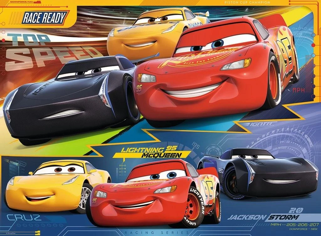 RAVENSBURGER dėlionė DCA:Cars 3 100vnt., 10961