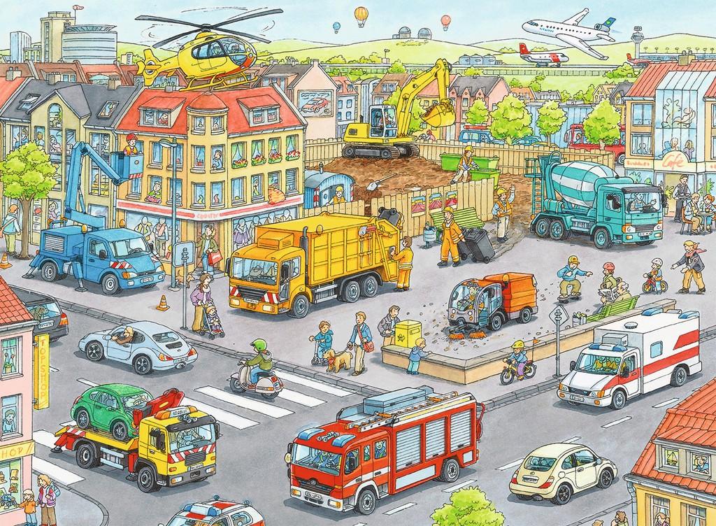 Ravensburger Dėlionė 100 vnt. - Miestas aprašymas - Prekės nuotrauka