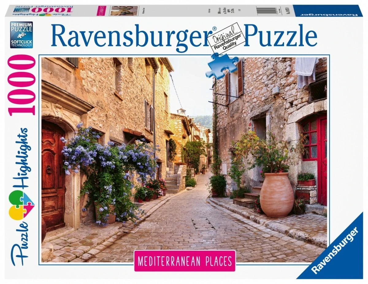 Ravensburger Dėlionė 1000 vnt. - Viduržemio jūros regiono Prancūzija aprašymas - Prekės nuotrauka