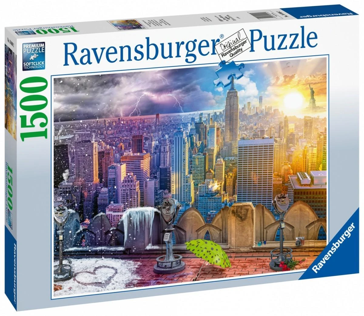 Ravensburger Dėlionė 1500 vnt. - Metų laikai Niujorke