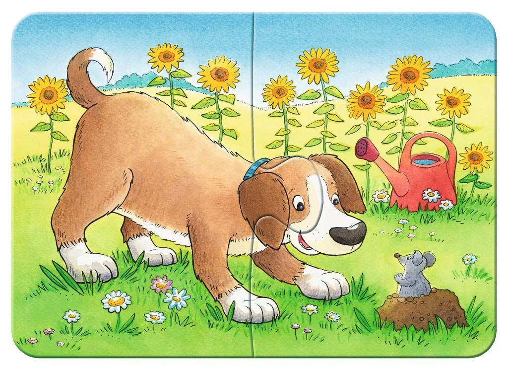 Ravensburger Dėlionė 2/4/6/8 vnt. - Mieli gyvūnai