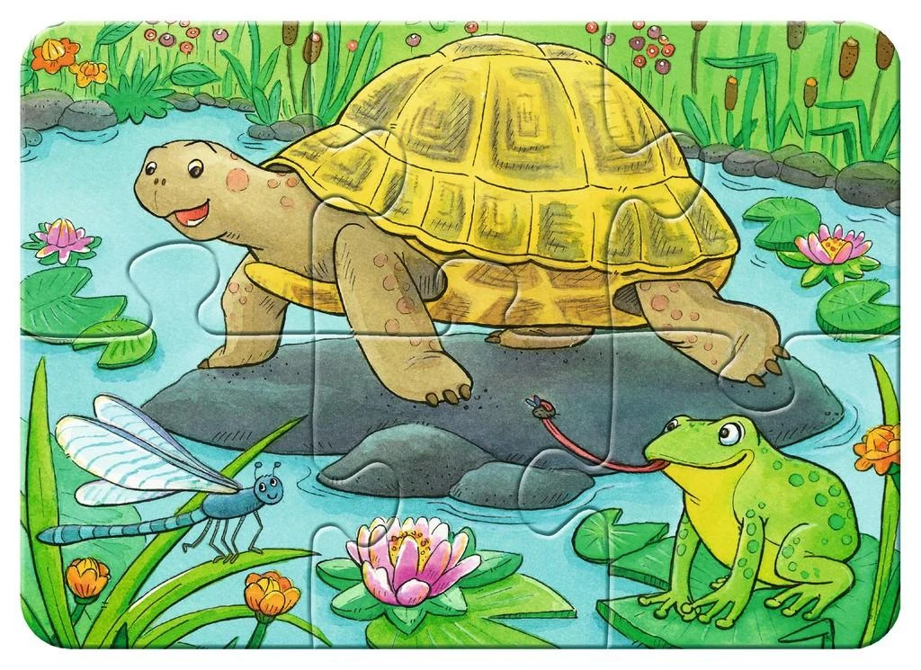 Ravensburger Dėlionė 2/4/6/8 vnt. - Mieli gyvūnai