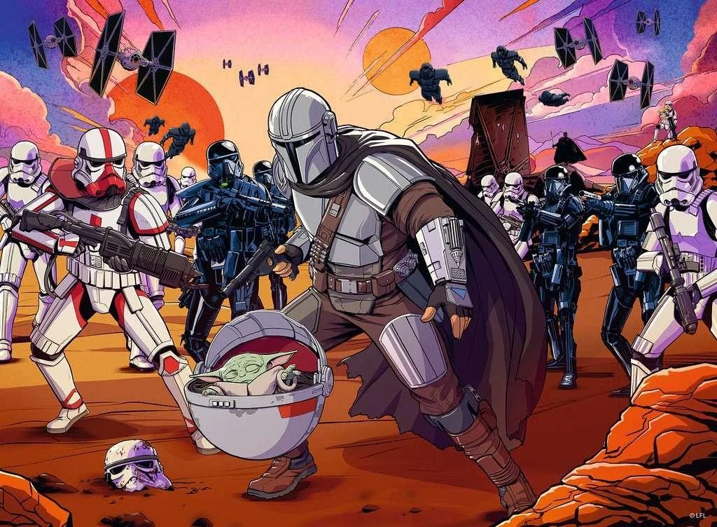 Ravensburger Dėlionė 200 vnt. - The Mandalorian / Mandalorietis aprašymas - Prekės nuotrauka