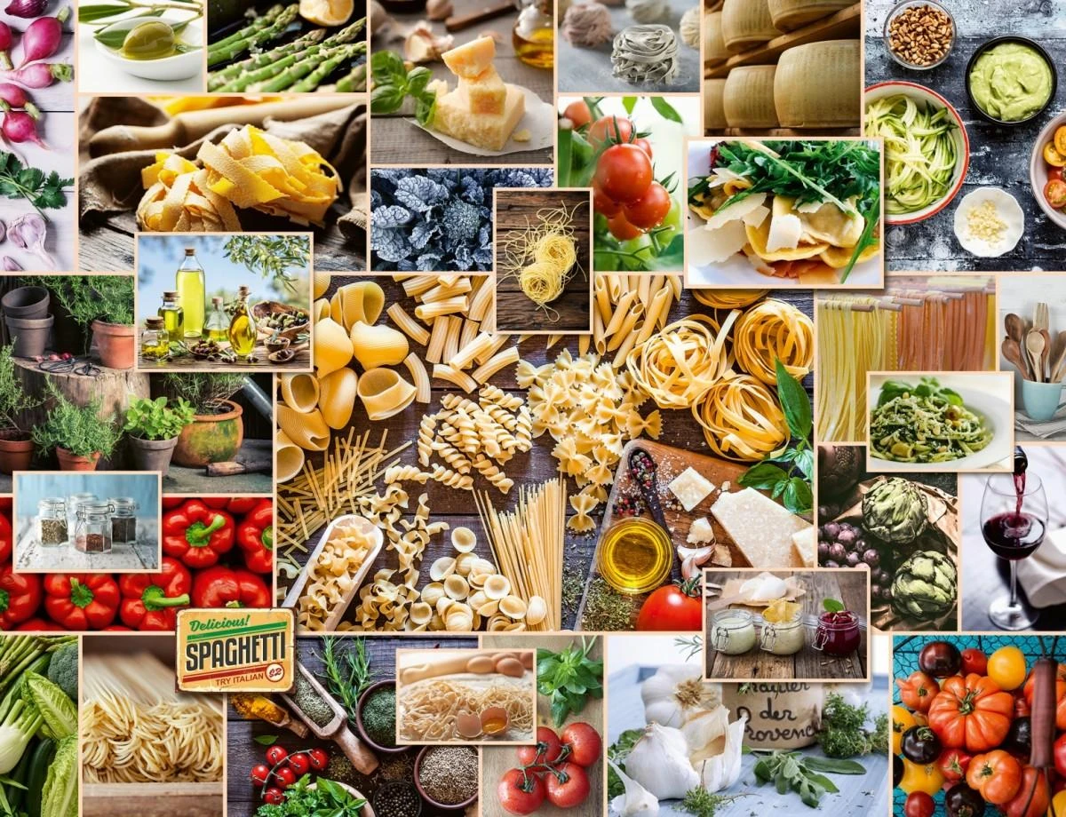 Food Collage 2000 Piece Puzzle - RAVENSBURGER dėlionė