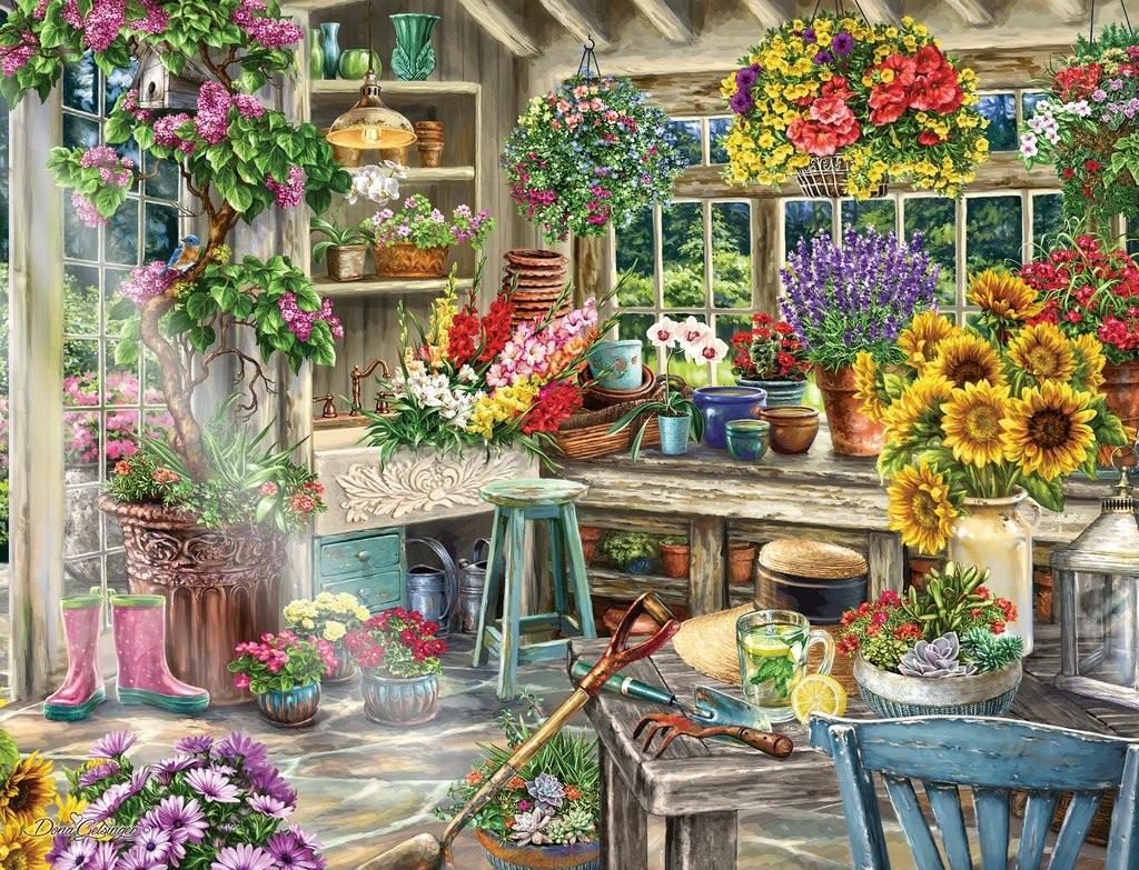 Ravensburger Dėlionė 2000 vnt. - Sodo namelis aprašymas - Prekės nuotrauka
