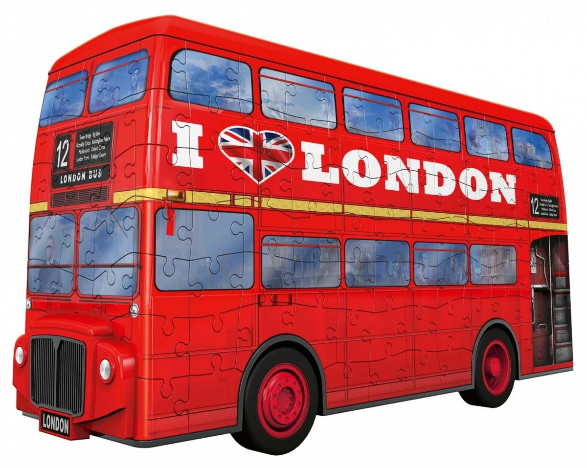 Ravensburger "3D" Dėlionė 216 vnt. - Londono autobusas: Pieštukinė