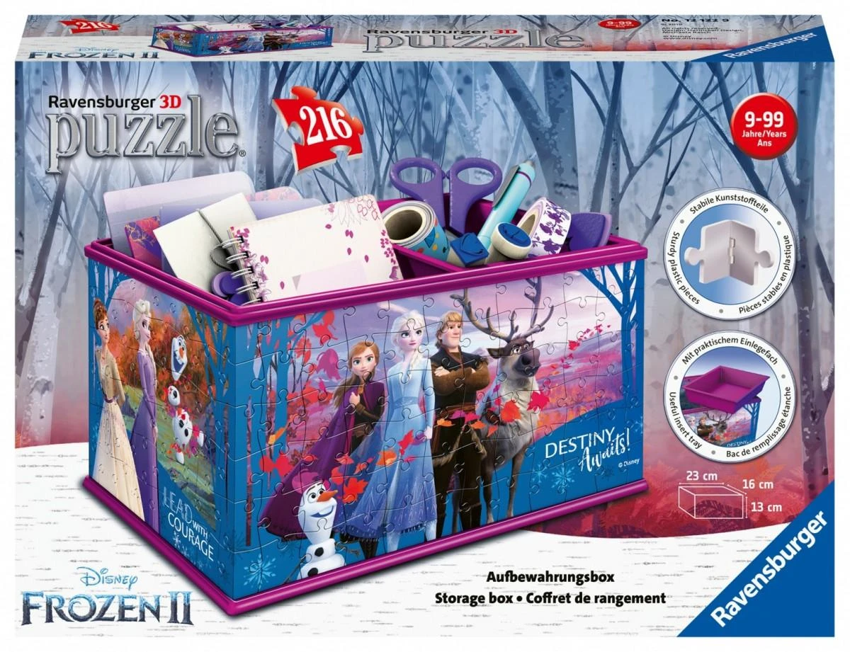 3D Puzzle Disney Frozen II Storage Box 216 Pieces - RAVENSBURGER dėlionė