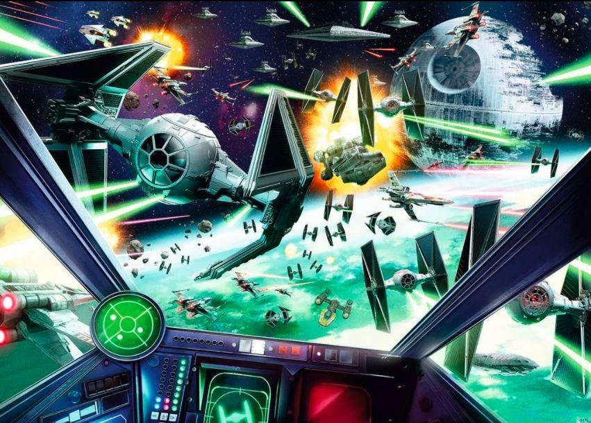 Ravensburger "2D" Dėlionė 1000 vnt. - Star Wars X-Wing lėktuvo kabina