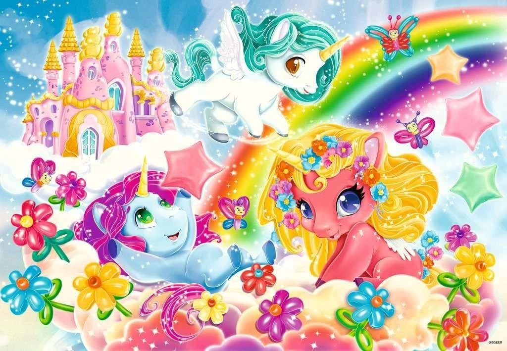 Ravensburger Dėlionė 2x12 vnt. - Magiškas vienaragių pasaulis