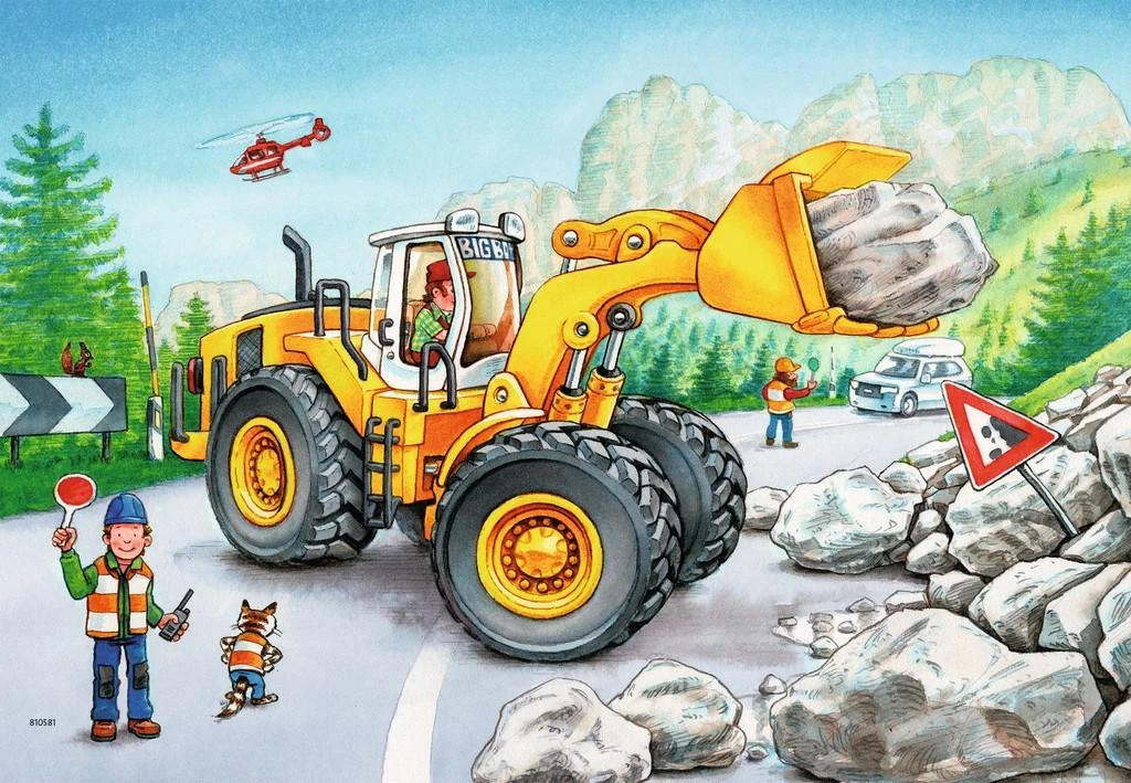 Ravensburger Dėlionė 2x24 vnt. - Traktoriai