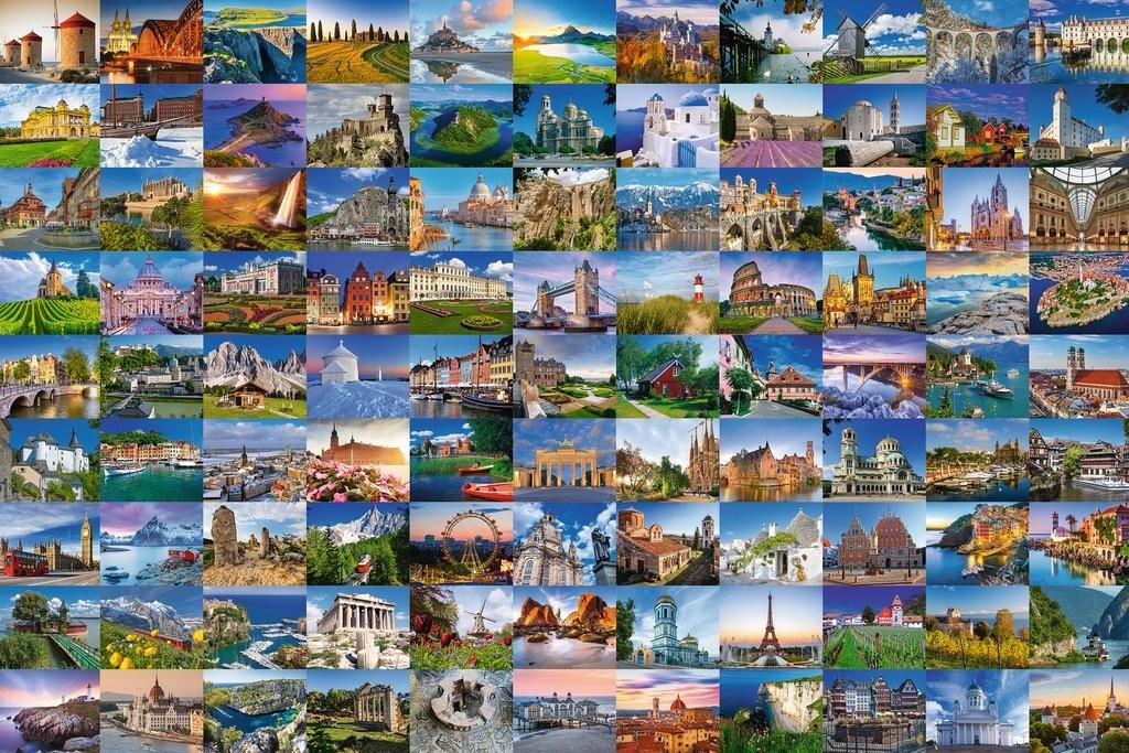 Ravensburger Dėlionė 3000 vnt. - 99 gražios vietos Europoje aprašymas - Prekės nuotrauka