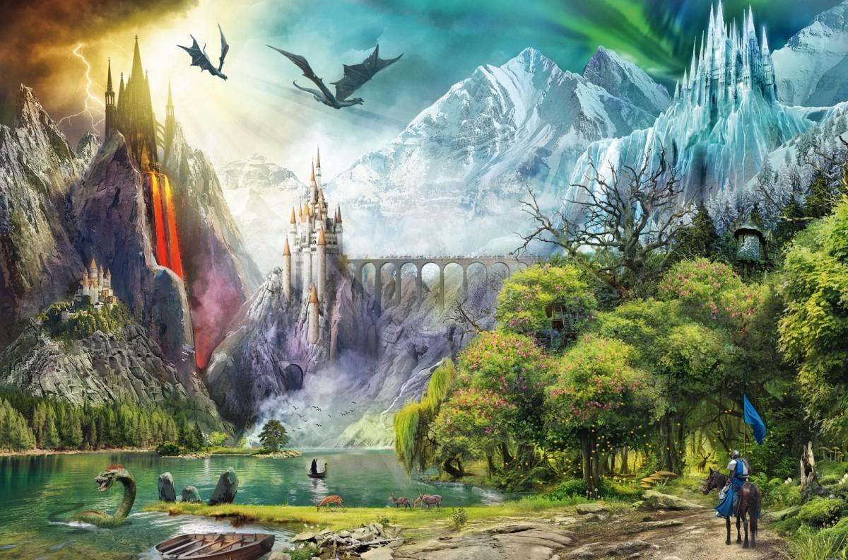 Ravensburger Dėlionė 3000 vnt. - Drakonų karalystė aprašymas - Prekės nuotrauka