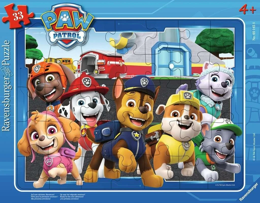 Ravensburger Dėlionė 33 vnt. - Šunyčiai patruliai (PAW Patrol) aprašymas - Prekės nuotrauka
