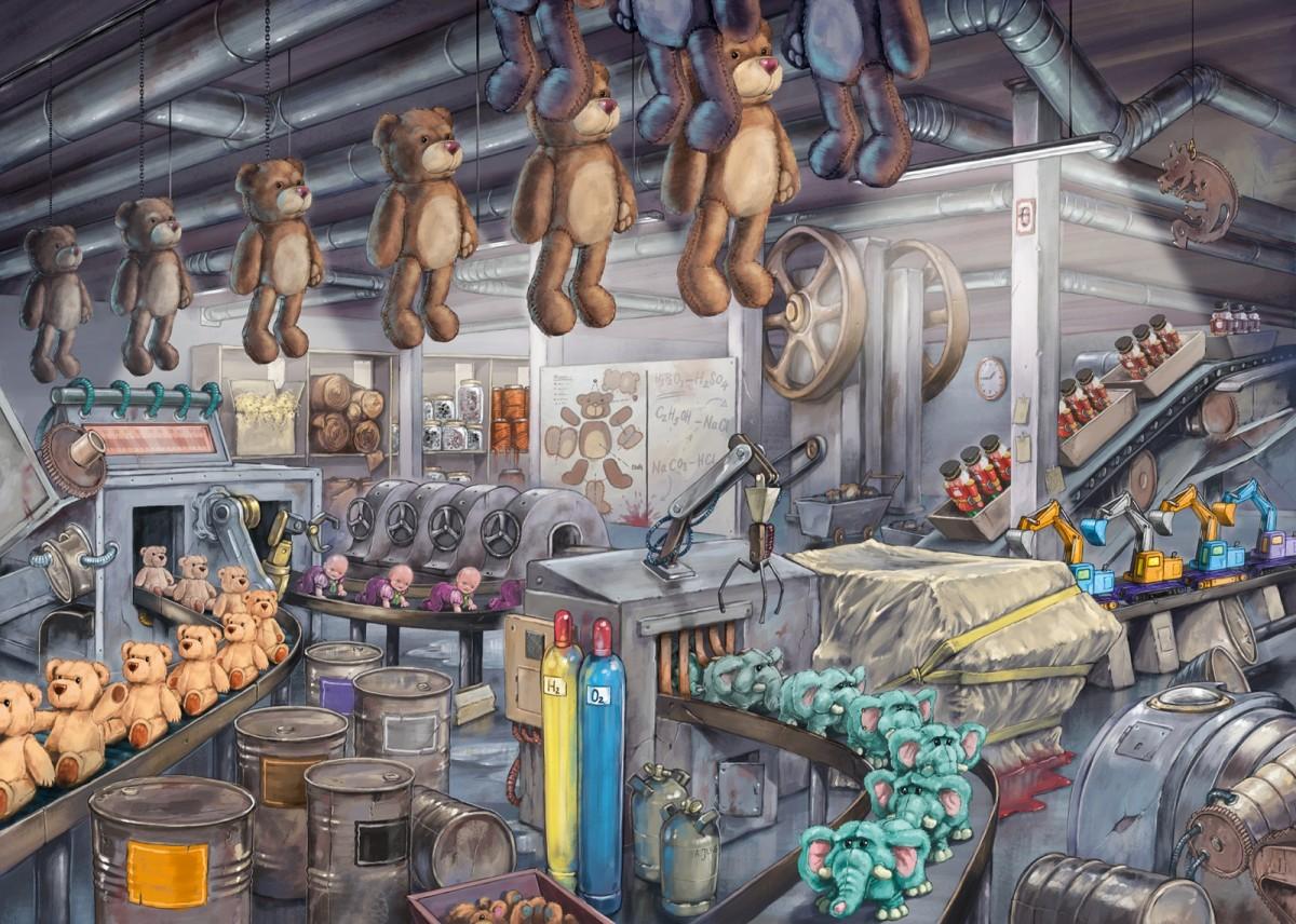 Ravensburger Dėlionė 368 vnt. - Žaislų fabrikas aprašymas - Prekės nuotrauka