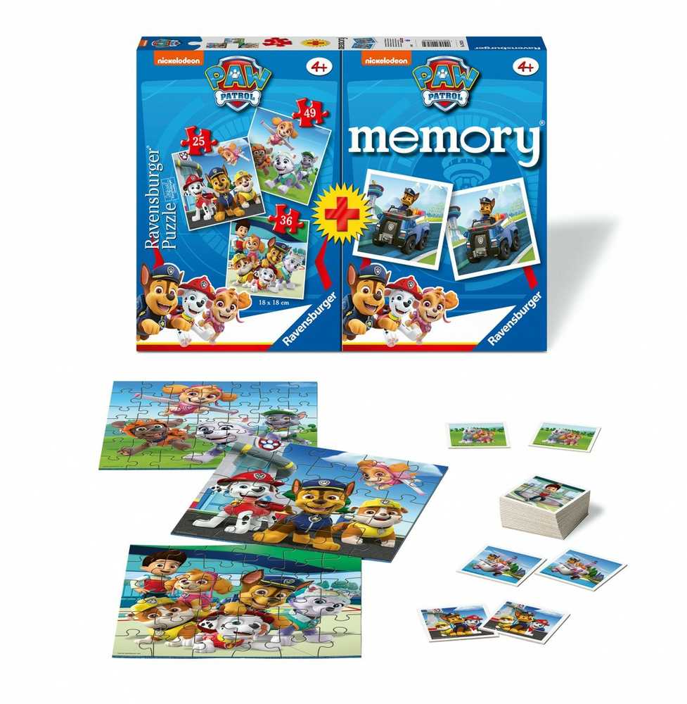 Dėlionė Ravensburger Ravensburger Paw Patrol Multiple - 3 galvosūkiai ir