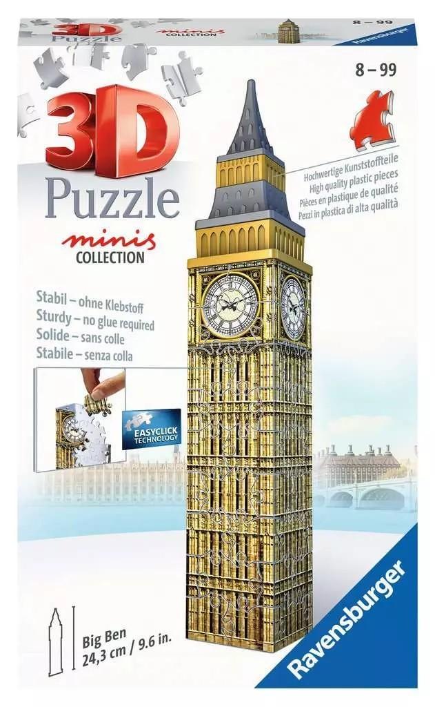RAVENSBURGER 3D mini dėlionė Big Benas, 54d., 11246 aprašymas - Prekės nuotrauka