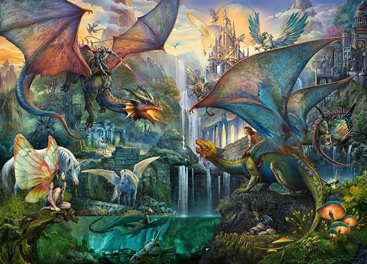 Ravensburger Dėlionė 9000 vnt. - Drakonai aprašymas - Prekės nuotrauka
