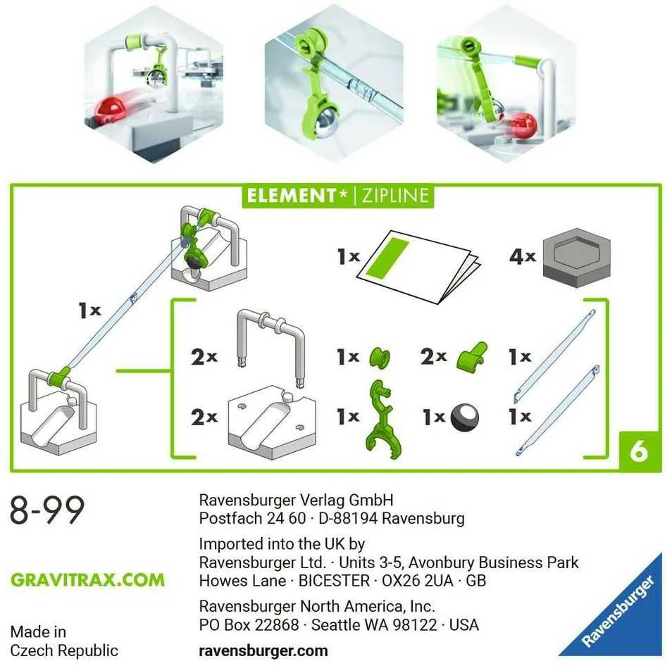 Ravensburger GraviTrax prailginimo lynų takai