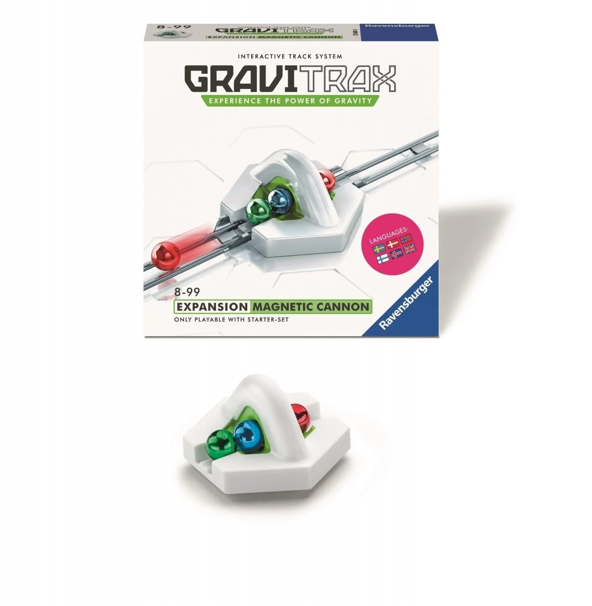 Papildomas konstruktoriaus rinkinys Magnetinė patranka Ravensburger Gravitrax 275106