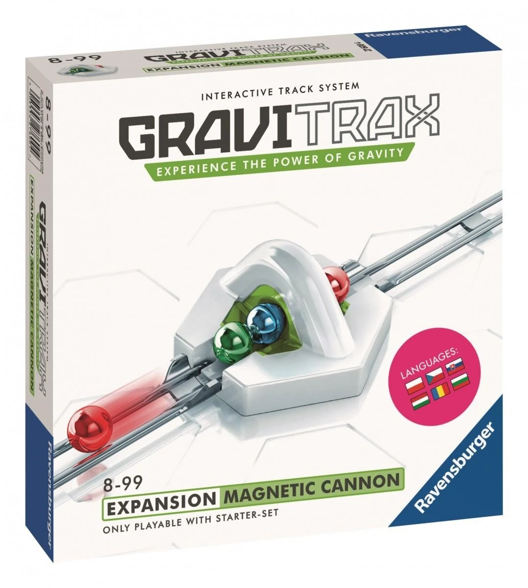 Papildomas konstruktoriaus rinkinys Magnetinė patranka Ravensburger Gravitrax 275106