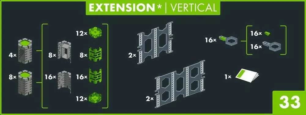 Ravensburger GraviTrax PRO vertikalus rinkinys, papildomas 22427