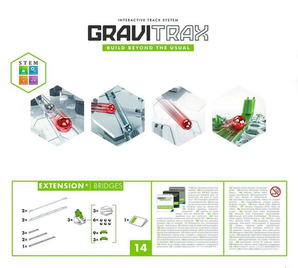 Ravensburger Konstruktorius GraviTrax: Priedų rinkinys Extension Bridges