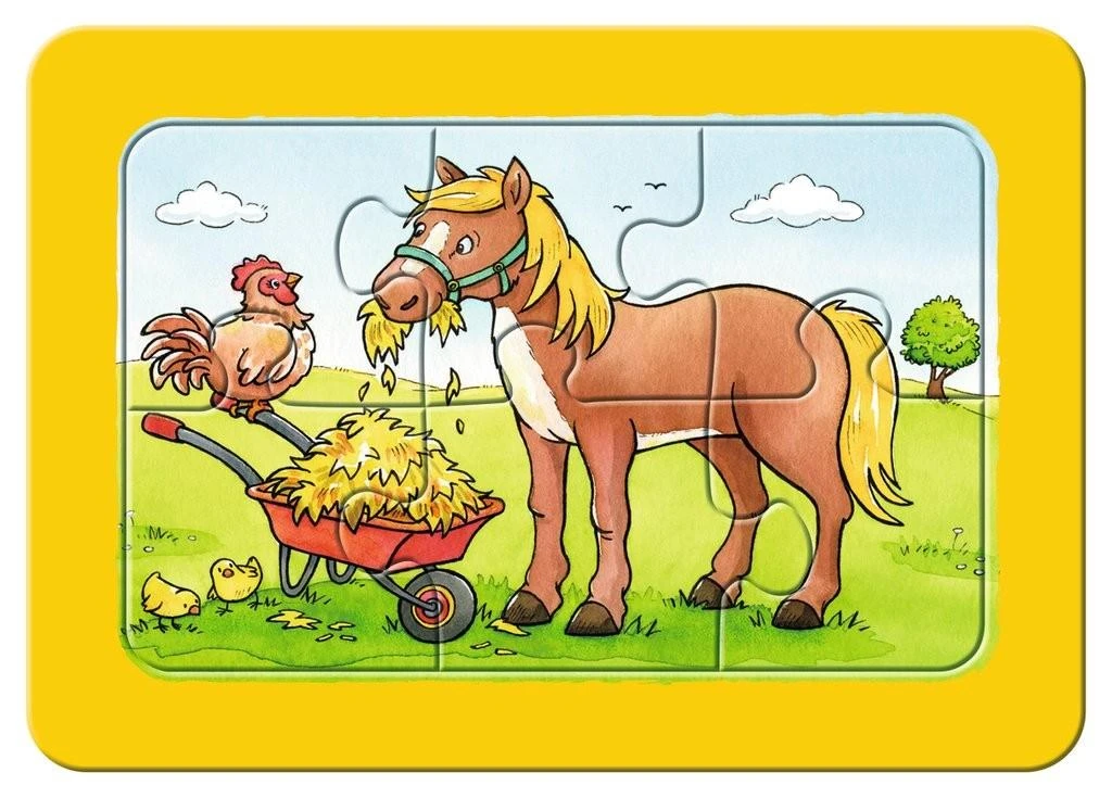 Ravensburger Dėlionė 3 x 6 vnt. - Mano pirmoji dėlionė