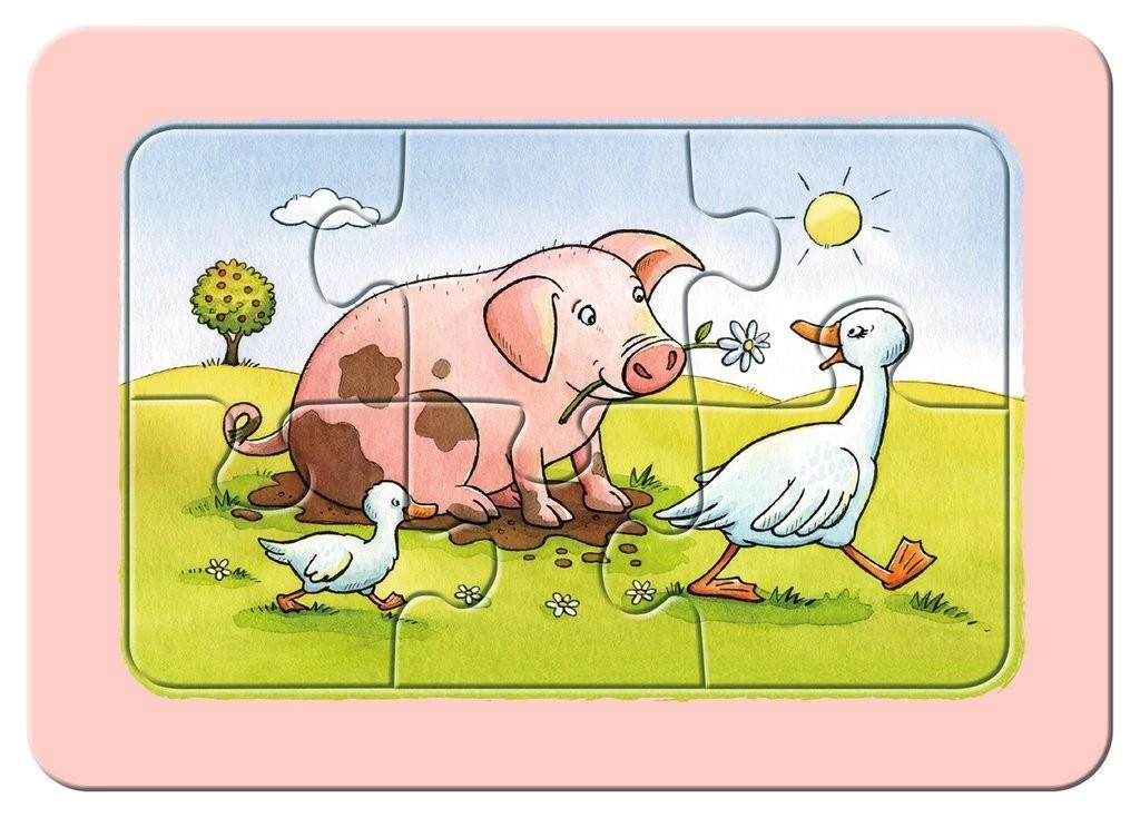 Ravensburger Dėlionė 3 x 6 vnt. - Mano pirmoji dėlionė
