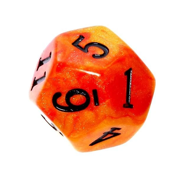 REBEL RPG kauliukų rinkinys – akrilas – saulėlydis