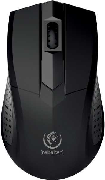 Rebeltec Pelė optinė Focus USB, 1200DPI 3 przyciski i rolka, czułość 125Hz, kabelis 1.8m, waga 66g