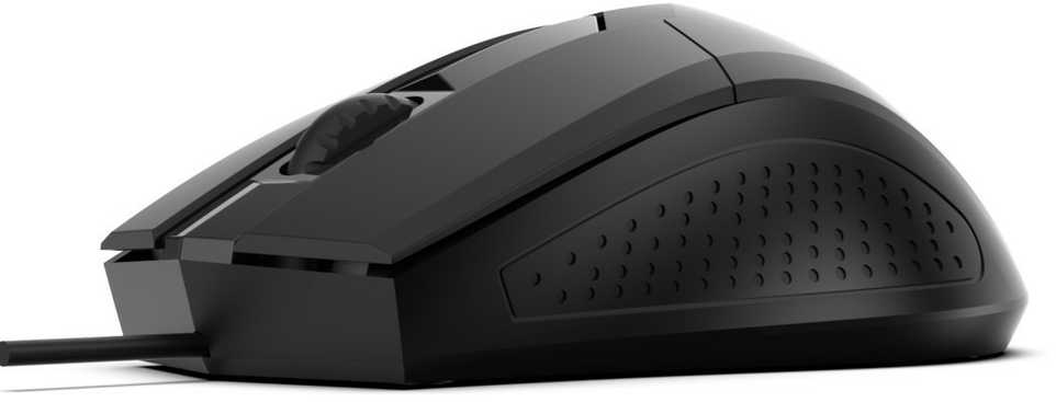 Rebeltec Pelė optinė Focus USB, 1200DPI 3 przyciski i rolka, czułość 125Hz, kabelis 1.8m, waga 66g