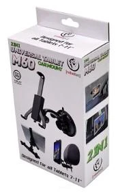 Automobilio laikiklis Tab 7"-11" M60 2in1 by Rebeltec Juodas