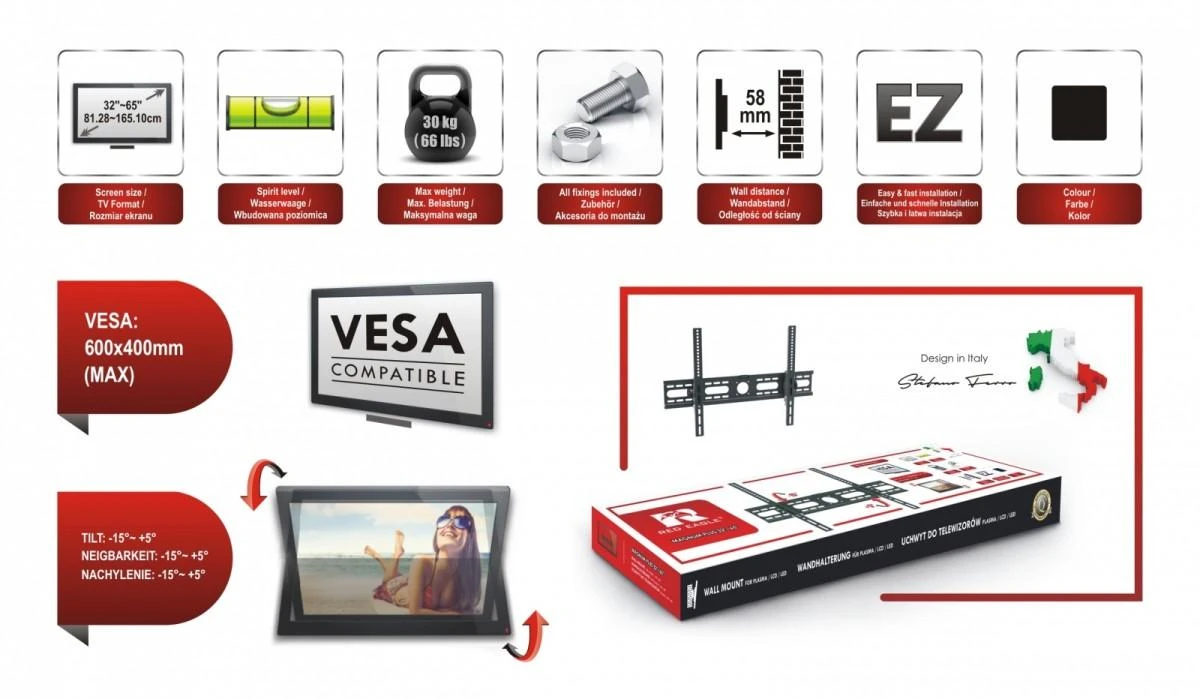 Red Eagle TELEVIZORIAUS ARBA MONITORIAUS LAIKIKLIS AX-MAGNUM