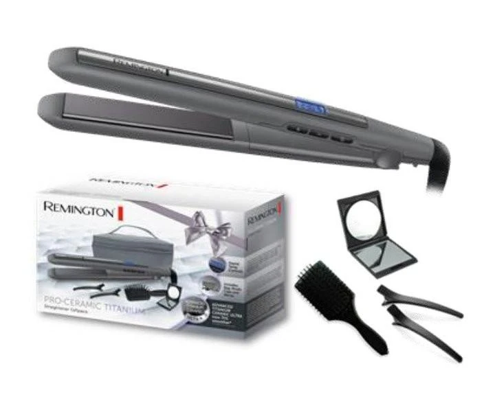 Remington Plaukų tiesintuvas | S5506GP Pro-Ceramic Titanium | Ceramic heating system | Ekranas Digital display | Temperature (min) 150 °C | Temperature (max) 230 °C | Dark Pilkas