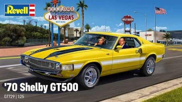 Revell Ford Mustang Shelby GT500 1970 1:25 surenkamas plastikinis modelis