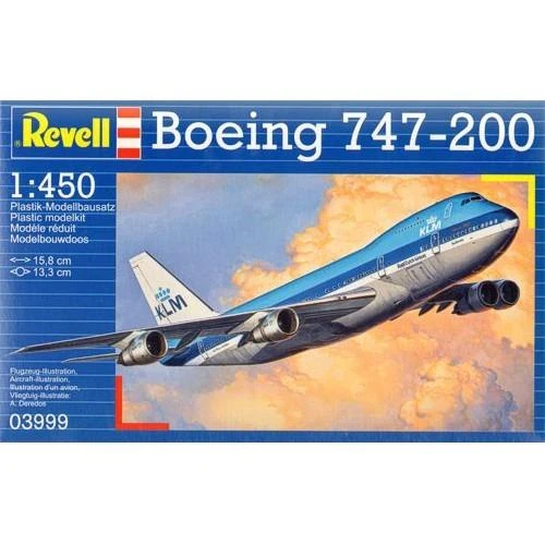 Revell Boeing 747-200 1:450 plastikinis lėktuvo surinkimo rinkinys (03999)