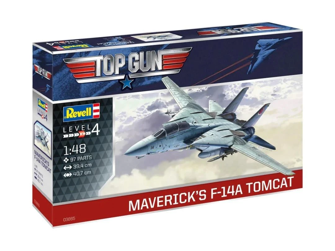 Revell Top Gun F-14A Tomcat lėktuvo modelis 1/48